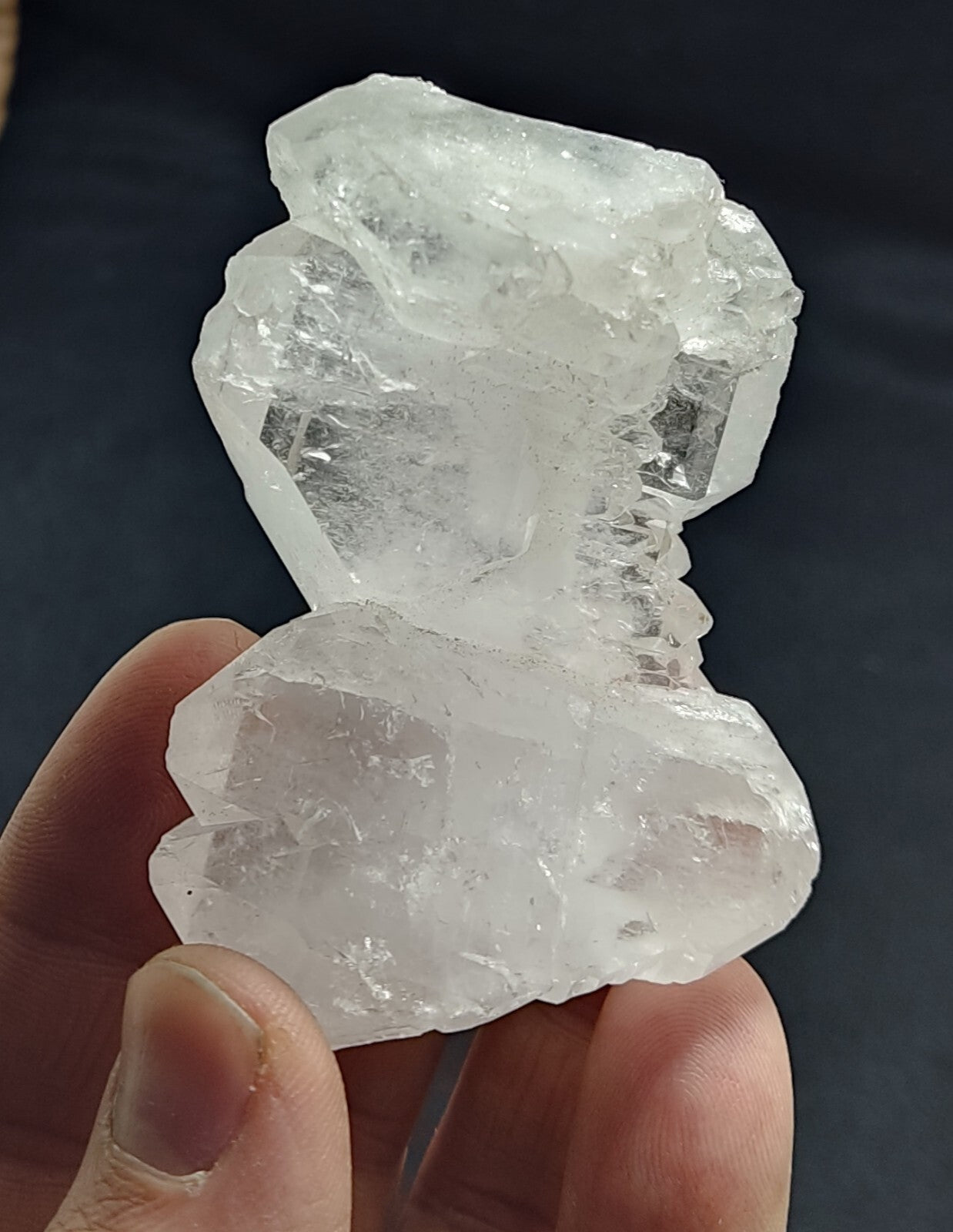 An Aesthetic terminated specimen of faden Quartz cluster 109 grams