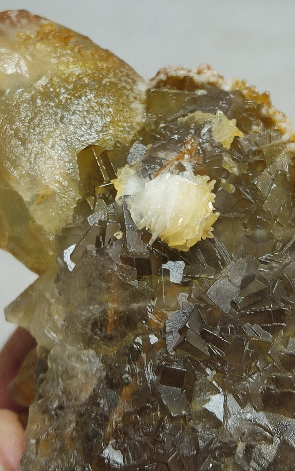 An Aesthetic Natural terminated specimen of calcite with Fluorite 326 grams