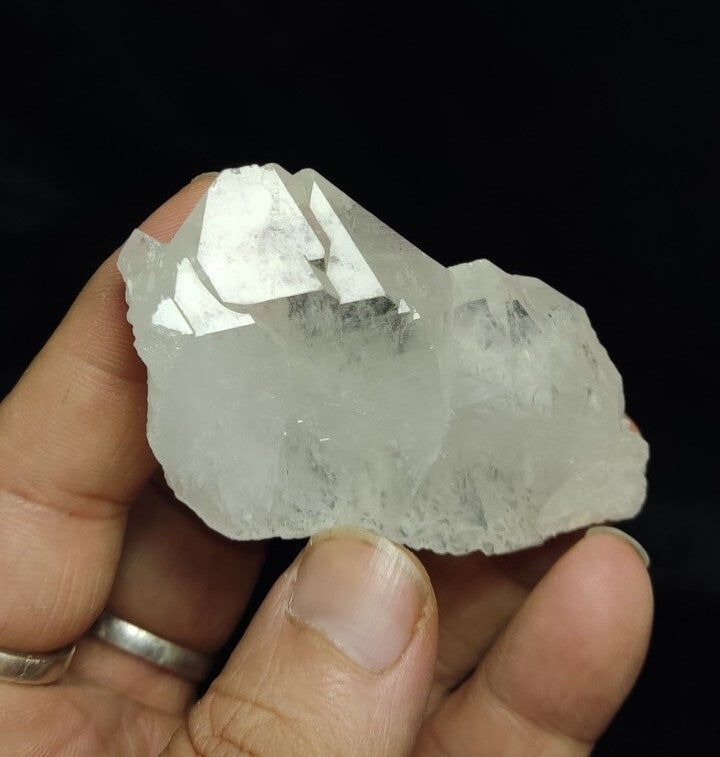 Natural Fully Terminated Twin Formations Clear Quartz 78 grams