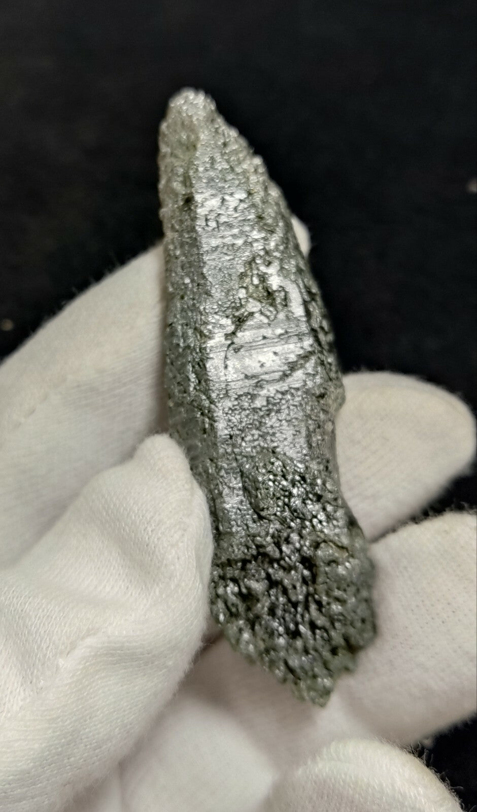 An Aesthetic Natural etched terminated Chlorite Quartz crystal specimen 39 grams