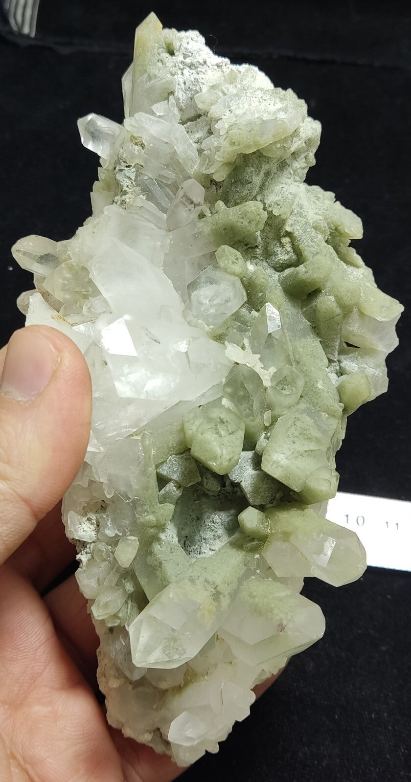 An Aesthetic large terminated chlorite Quartz cluster 504 grams