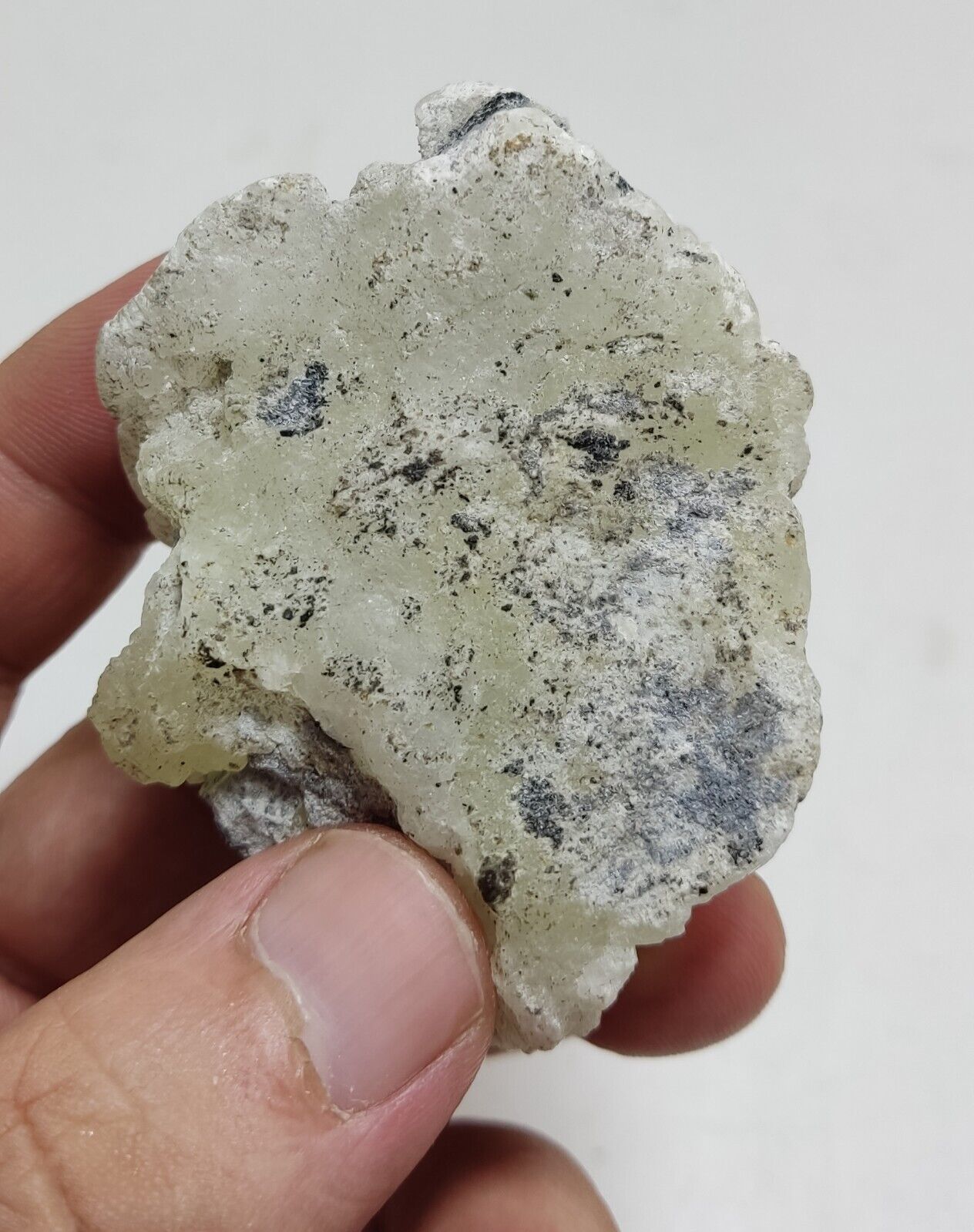 An Aesthetic Natural specimen of brucite with chromite 85 grams