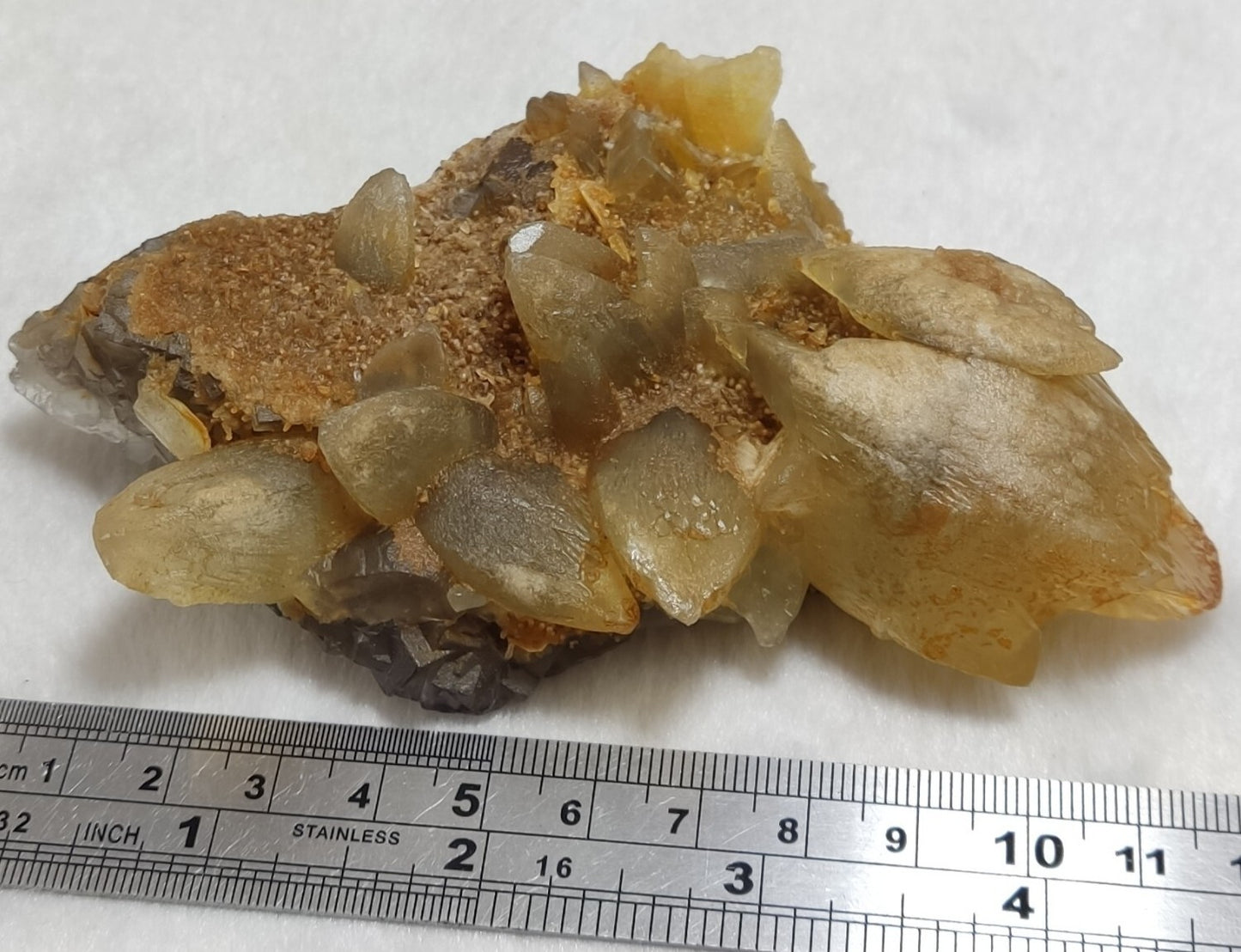 An Aesthetic Natural terminated specimen of calcite with Fluorite 326 grams