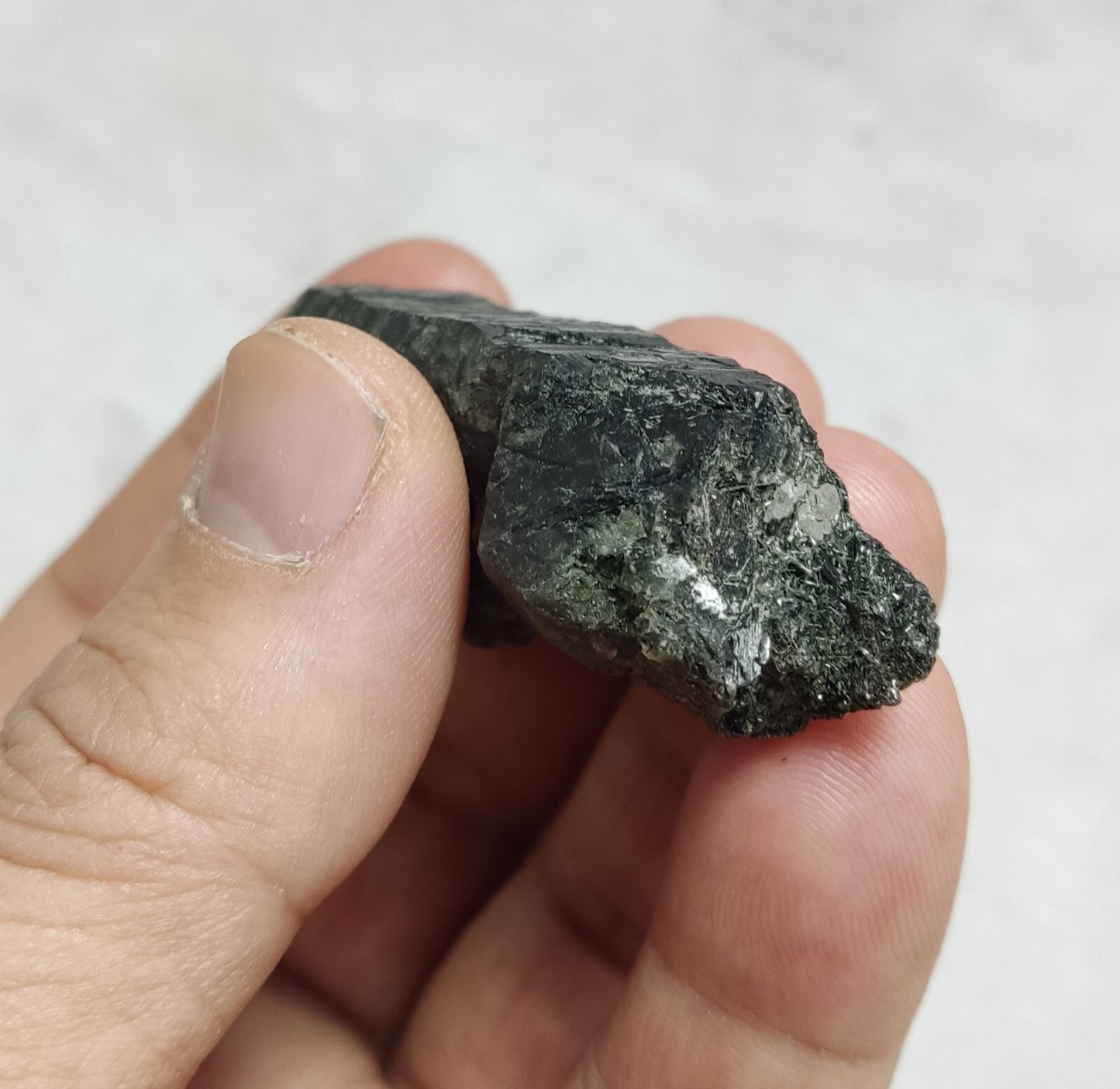 An Aesthetic Natural terminated Chlorite Quartz crystal specimen 42 grams