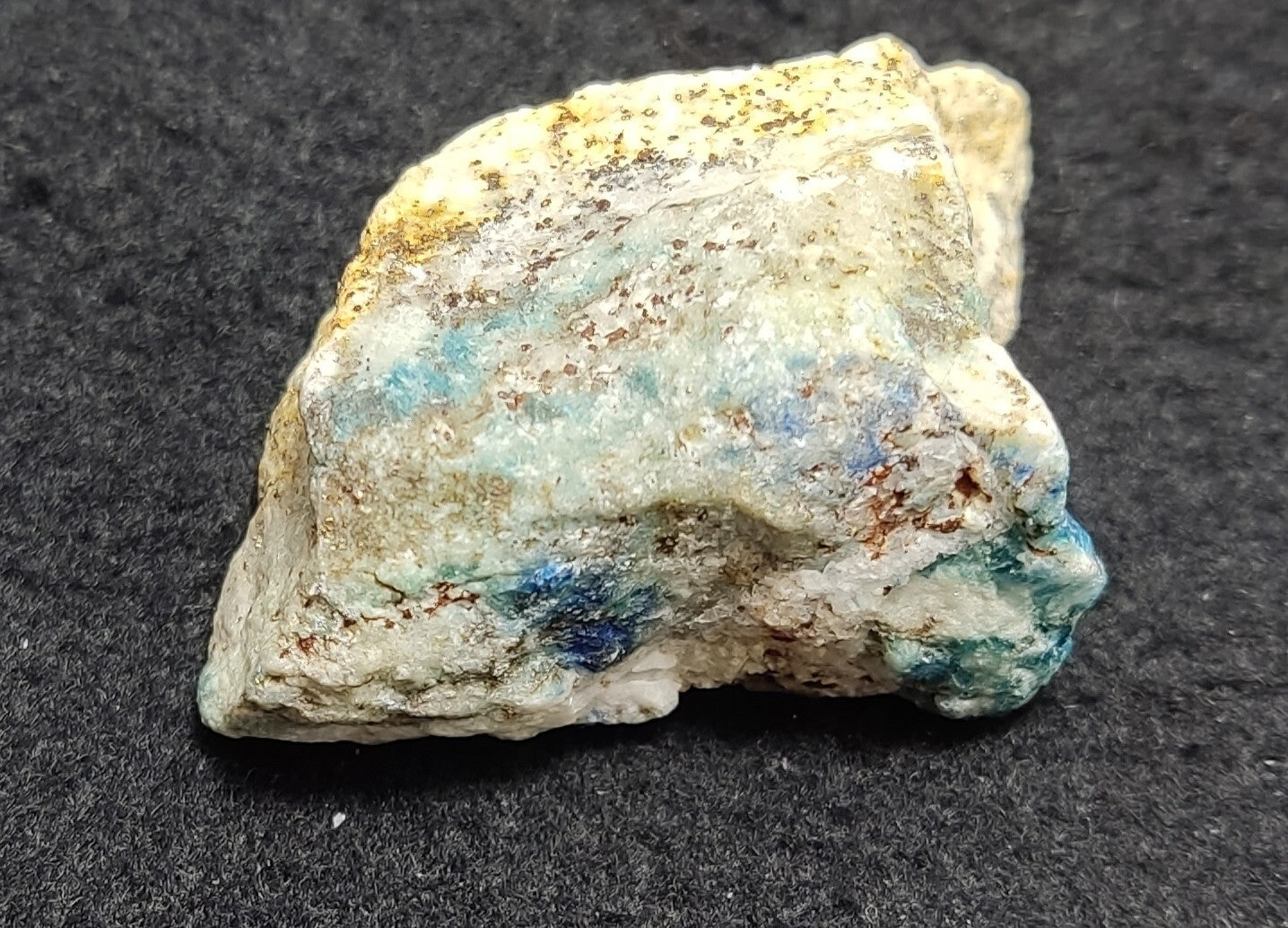 An Aesthetic specimen of fluorescent lazurite on matrix with pyrite 50 grams