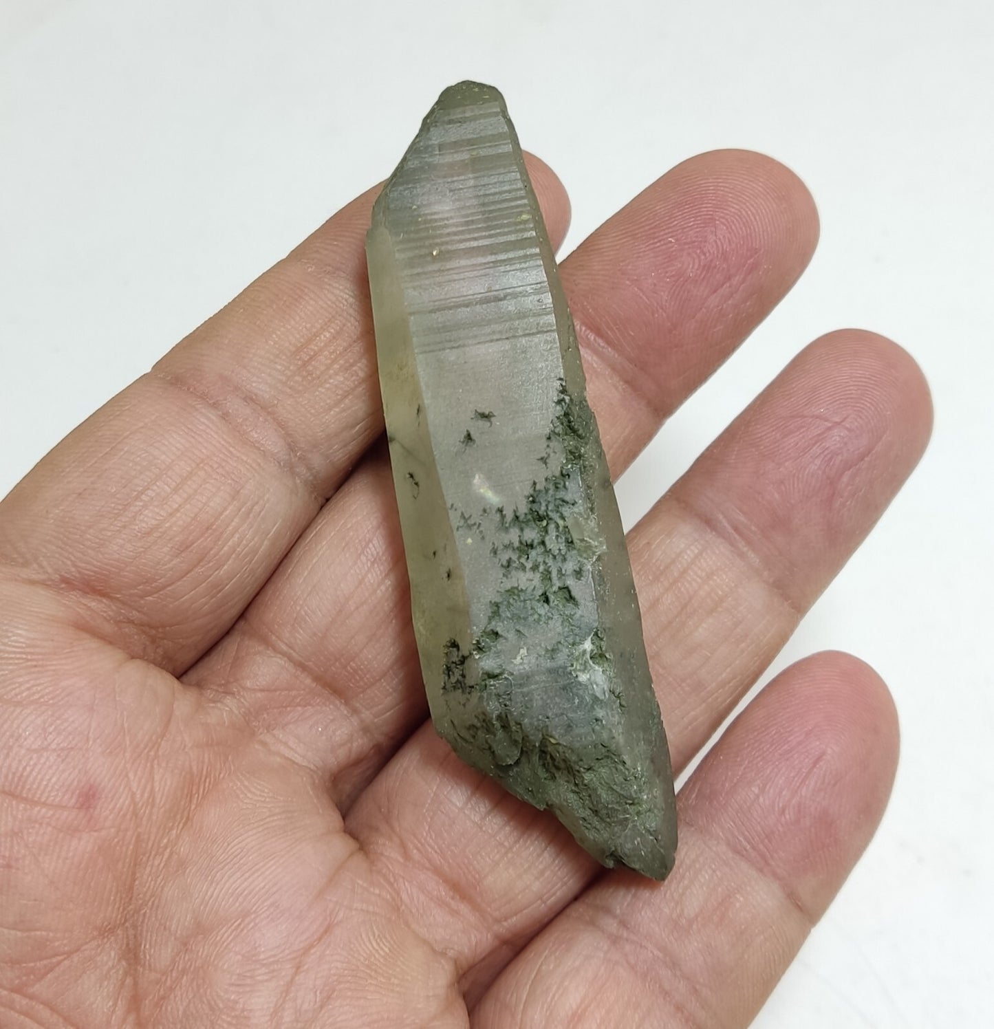 An Aesthetic Natural beautifully terminated Chlorite Quartz crystal 36 grams