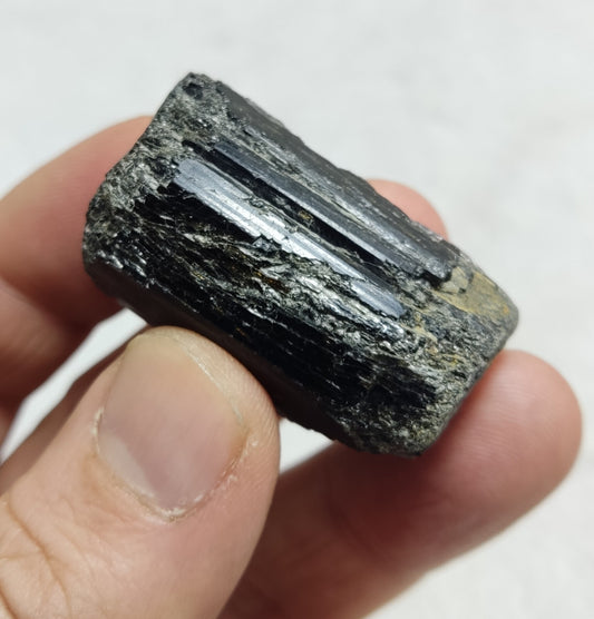 An amazing specimen of terminated black tourmaline 46 grams