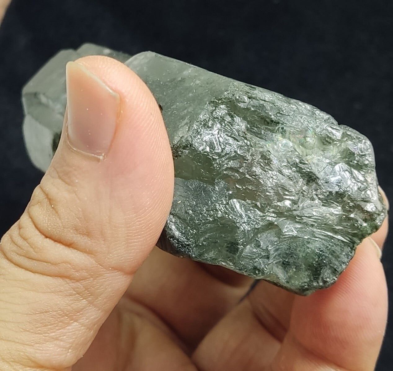 An Aesthetic Natural beautifully terminated chlorite Quartz specimen 260 grams