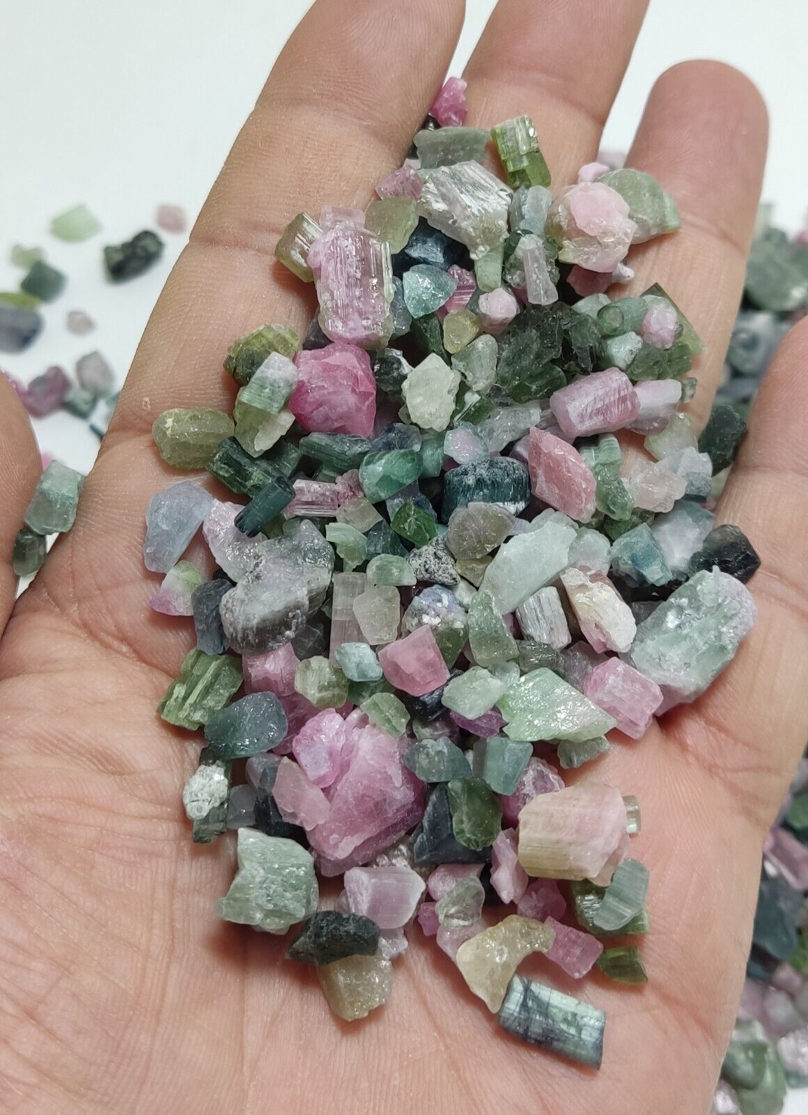 500 grams beautiful rough tourmalines