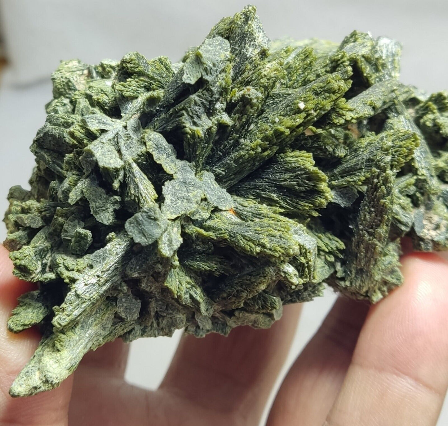 An aesthetic specimen of epidote Cluster  345 grams