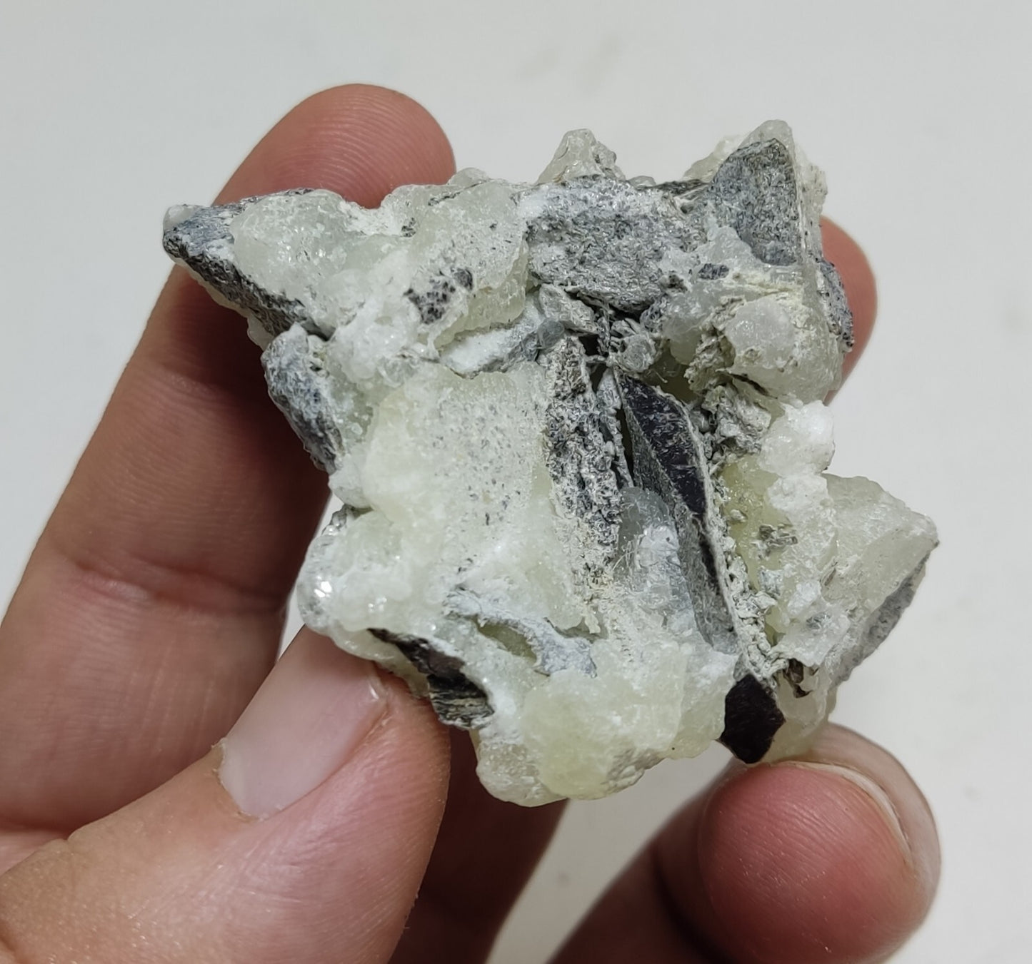 An Aesthetic Natural specimen of brucite with chromite 60 grams