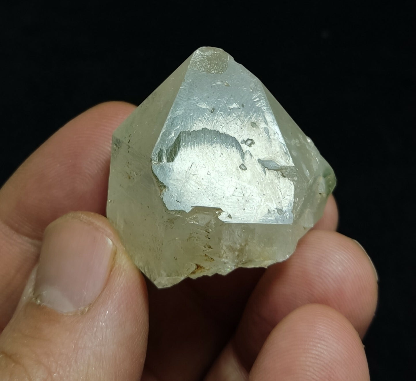 An aesthetic terminated chlorite quartz crystal 39 grams