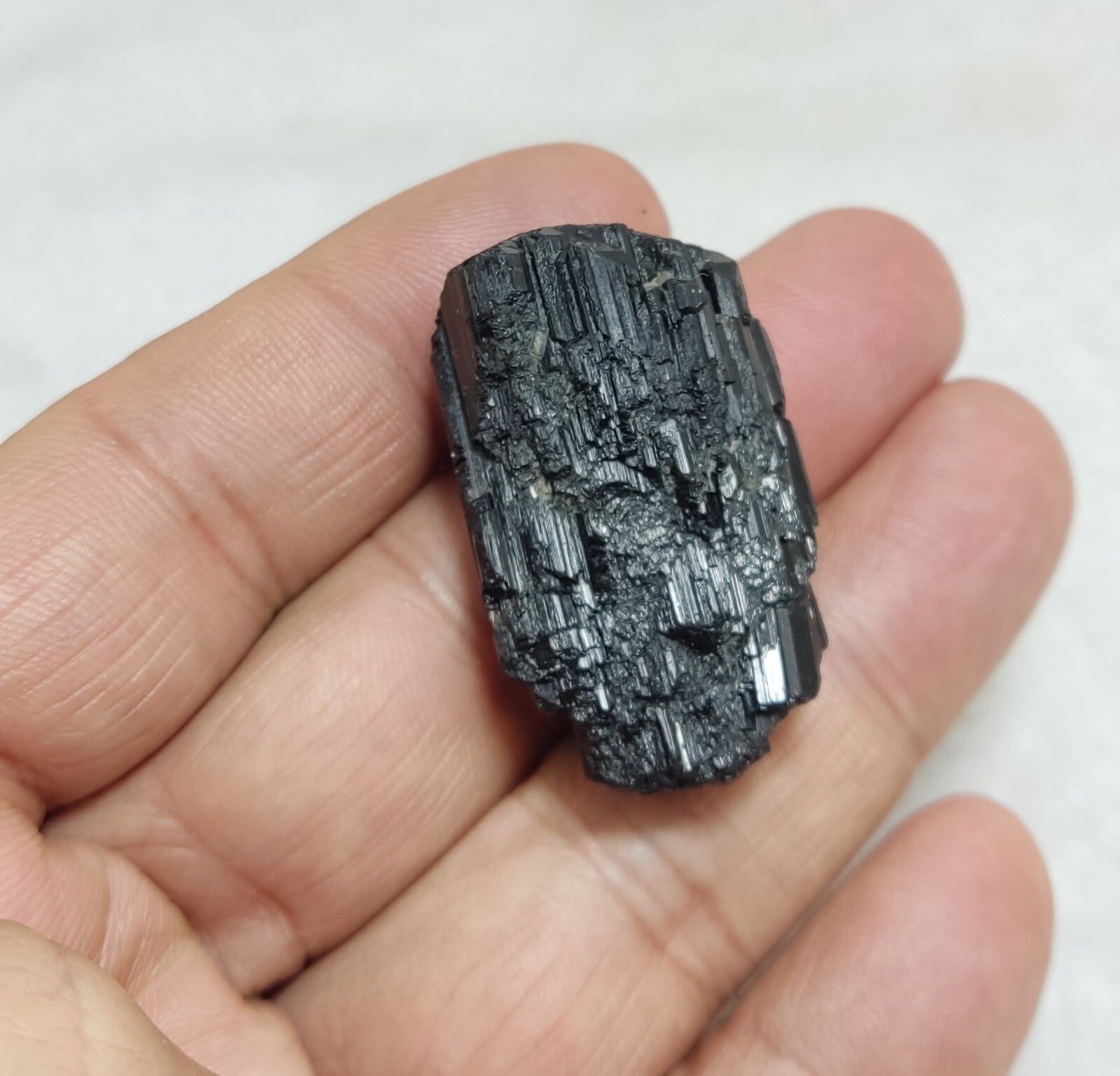 An amazing specimen of terminated black tourmaline 24 grams