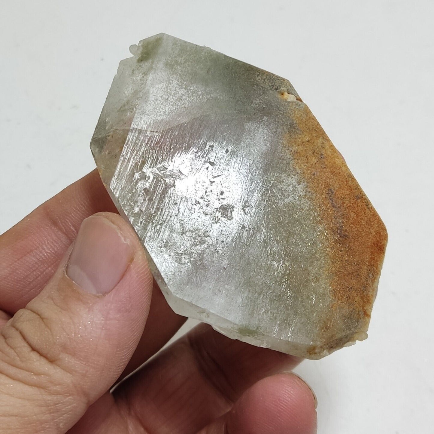 A very Aesthetic Natural beautifully terminated Chlorite Quartz crystal 76 grams