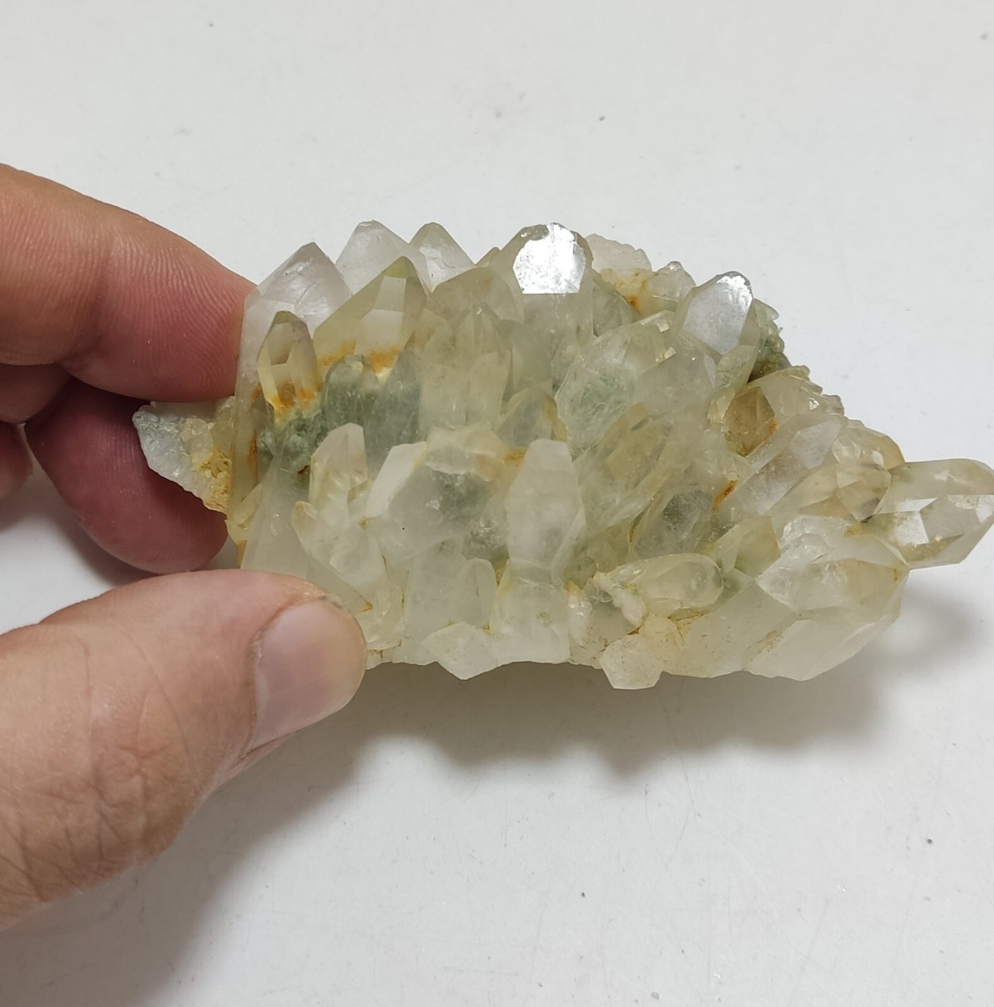 An Aesthetic specimen of chlorite quartz 150 grams