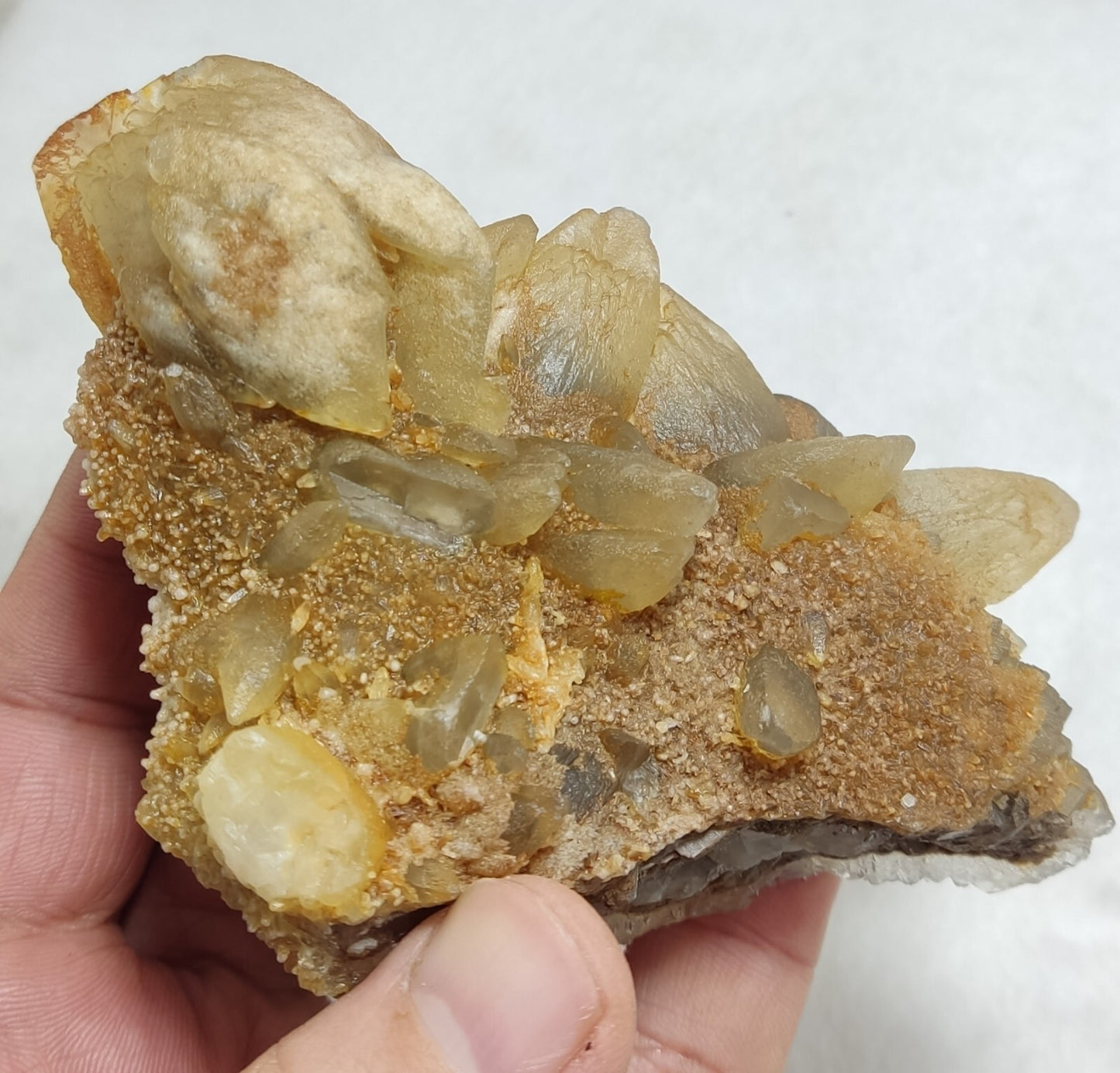 An Aesthetic Natural terminated specimen of calcite with Fluorite 326 grams