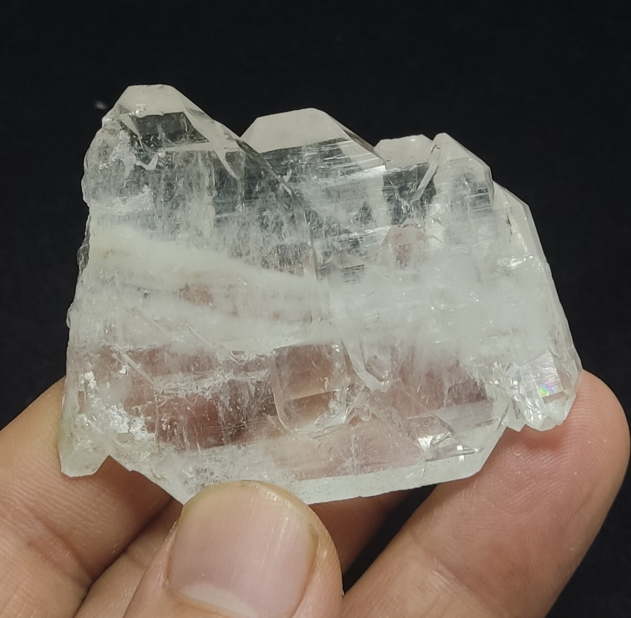 An Aesthetic Natural beautifully terminated faden Quartz specimen 52 grams