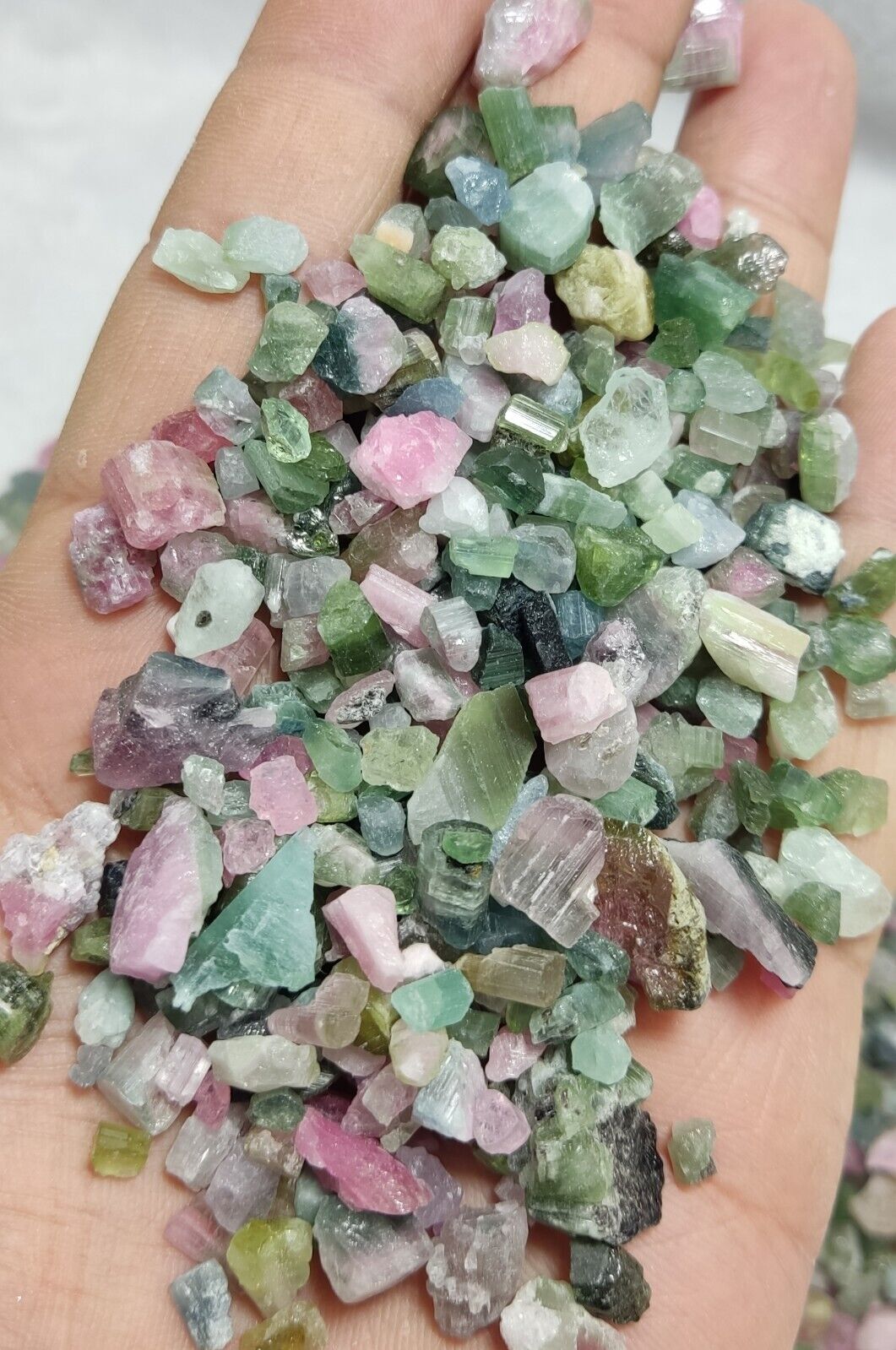 500 grams beautiful rough tourmalines