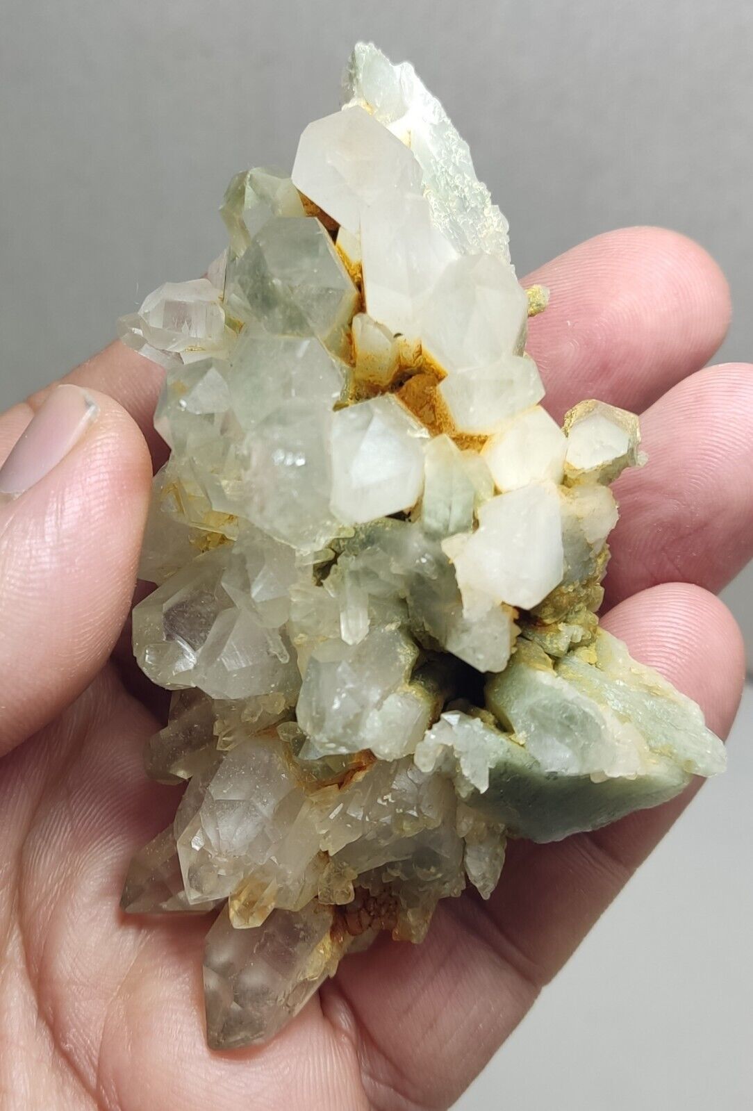 An Aesthetic specimen of chlorite quartz 150 grams