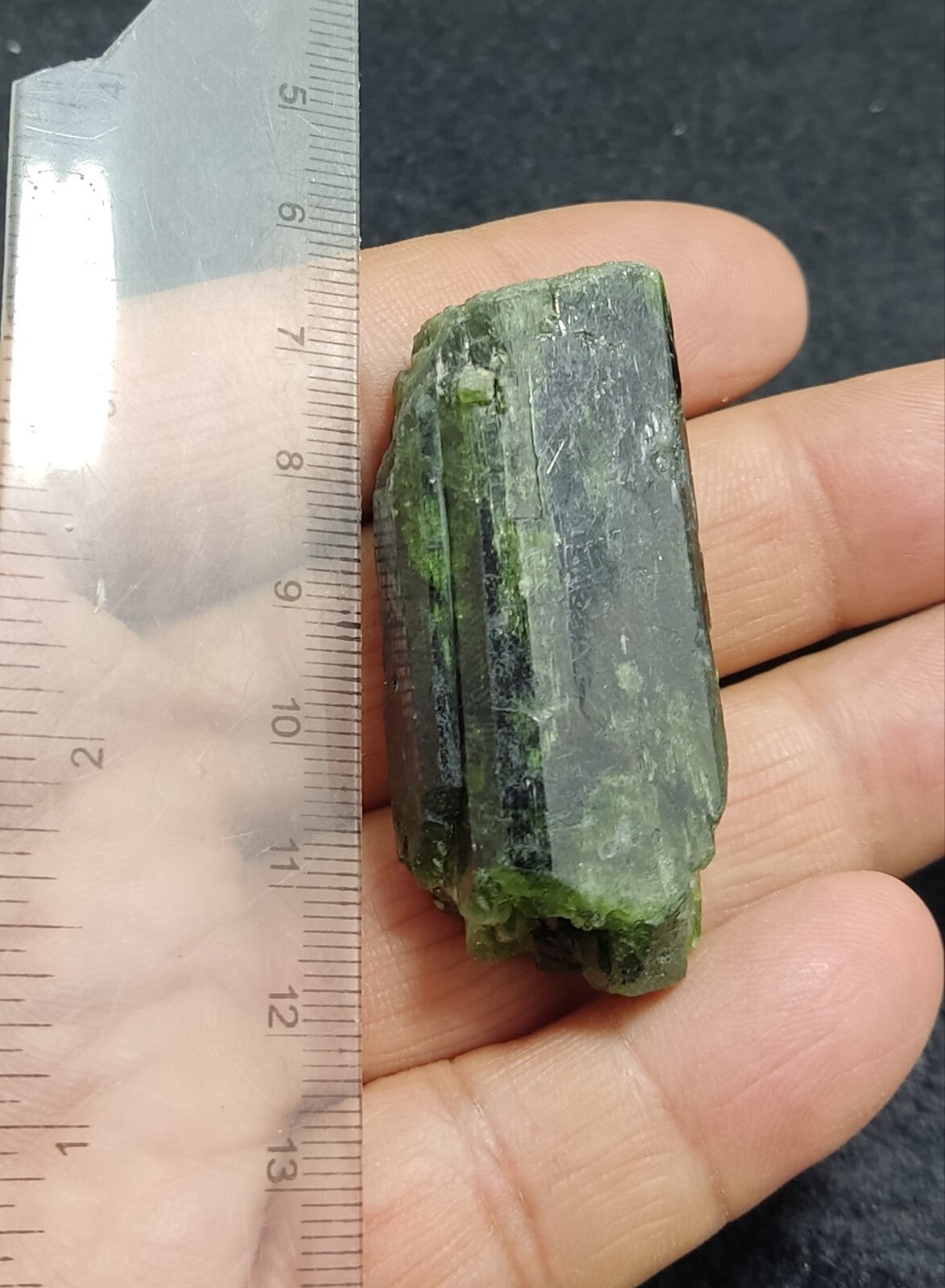 An amazing specimen of diopside crystal 48 grams