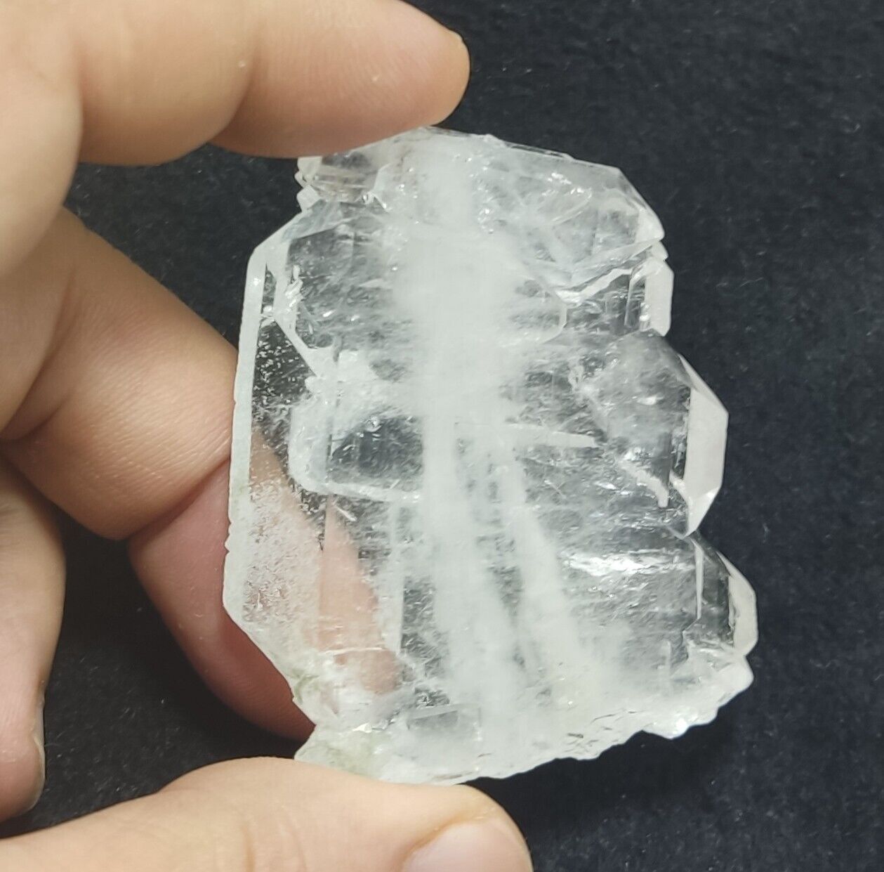 An Aesthetic Natural beautifully terminated faden Quartz specimen 52 grams