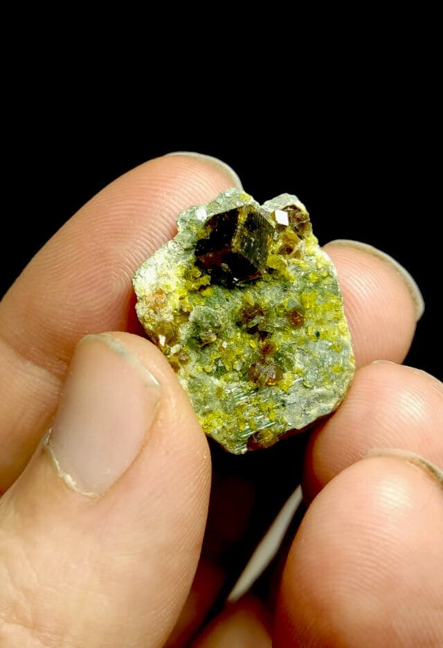 Andradite Garnet With Epidote 6.5 Grams.