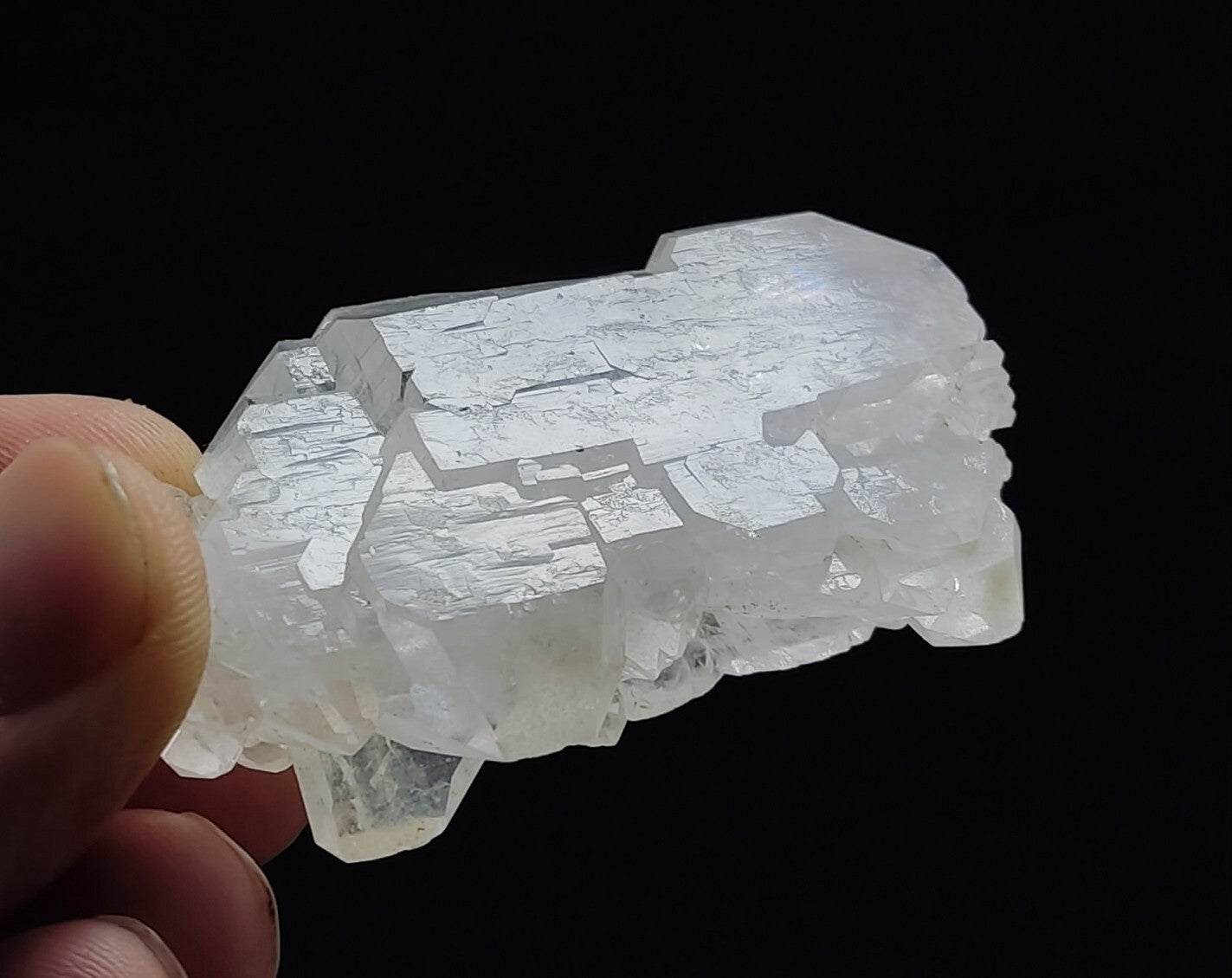 An Aesthetic terminated specimen of Faden Quartz crystal 62 grams