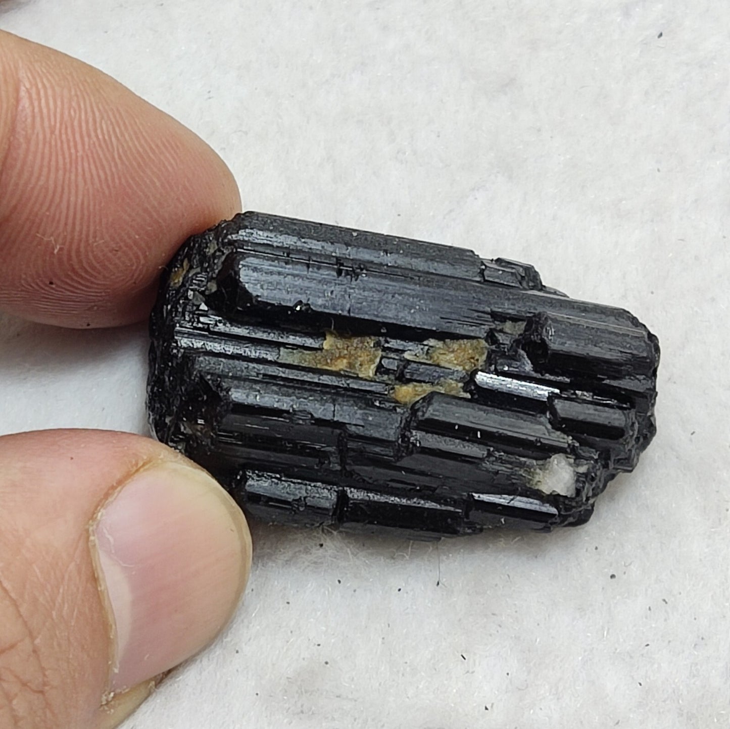 An amazing specimen of terminated black tourmaline 24 grams