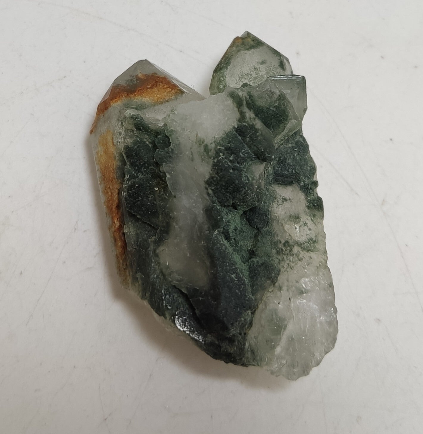 An Aesthetic Natural beautifully terminated Chlorite Quartz cluster 44 grams