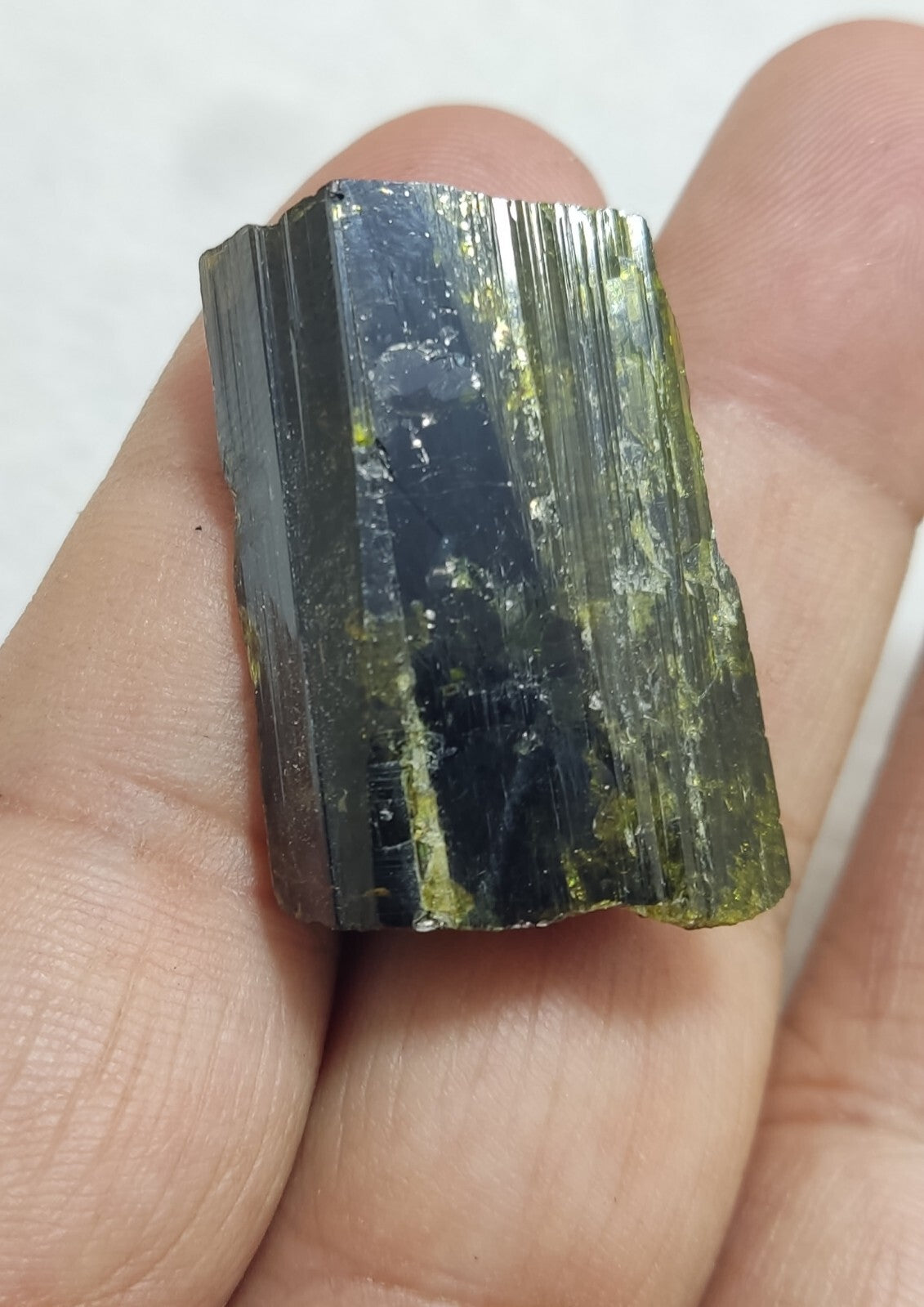 An Aesthetic specimen of epidote crystal 17 grams