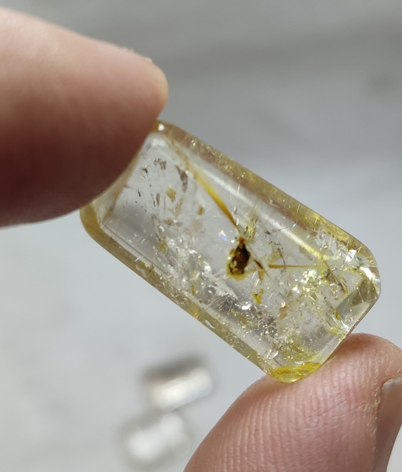 An amazing lot of Rutilated polished quartz tumbles 44 grams