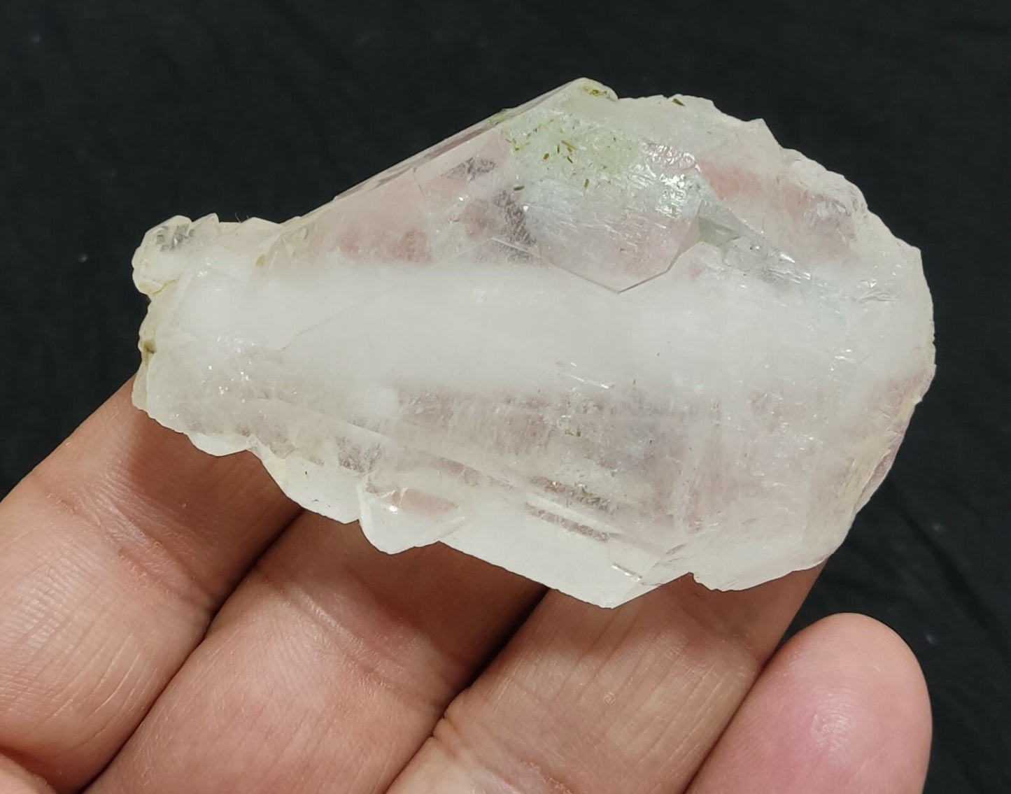 An aesthetic specimen of terminated faden Quartz crystal 62 grams