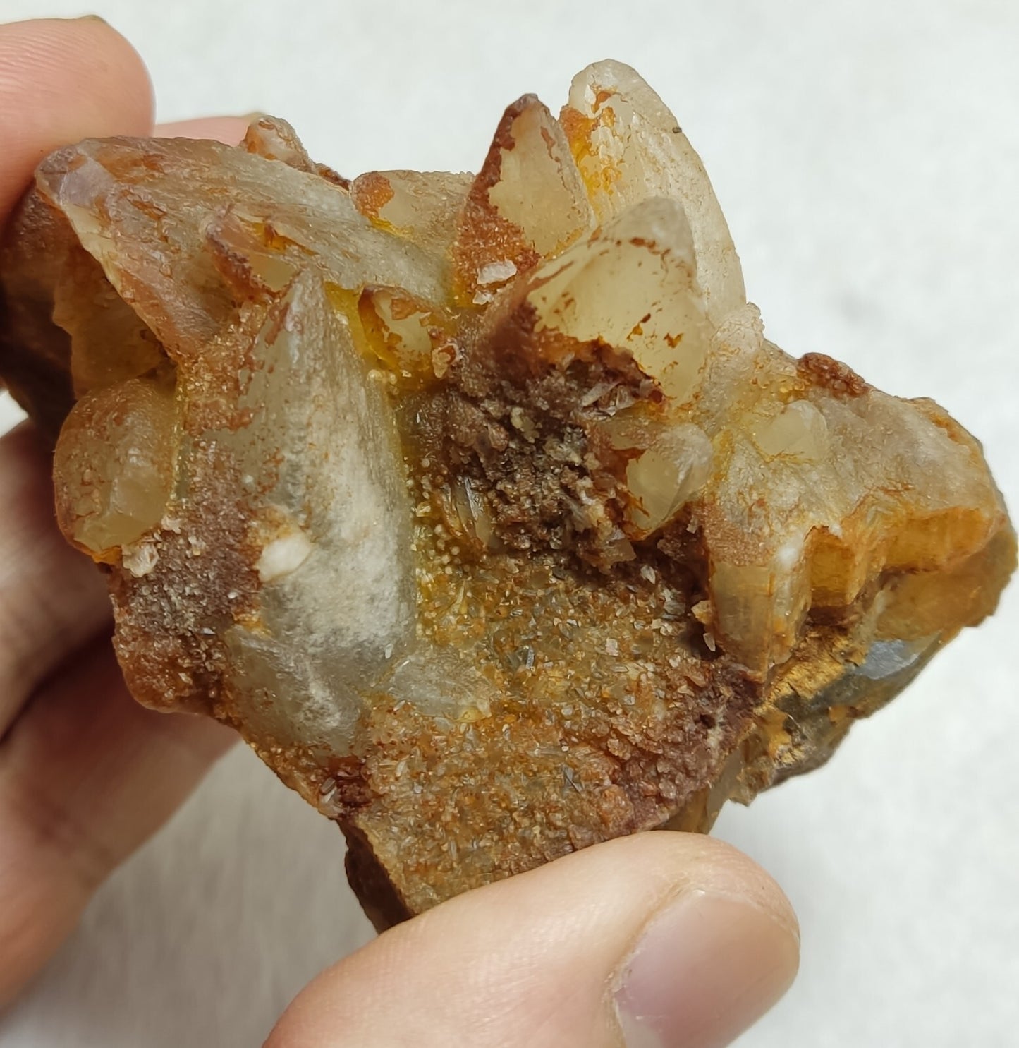 An Aesthetic Naturally terminated specimen of dogtooth calcite 168 grams