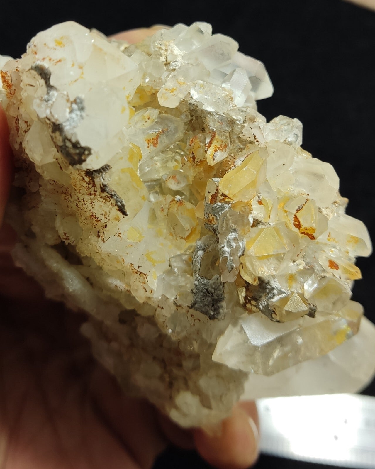 An Aesthetic Natural beautifully terminated Quartz cluster 375 grams