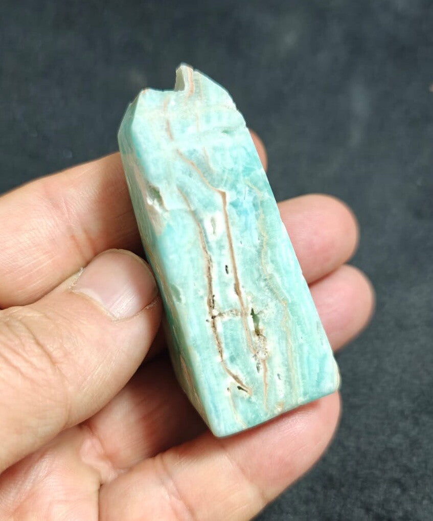 Blue Aragonite Tower 81 Grams.