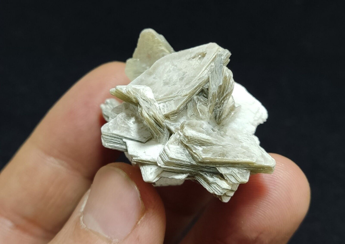 An Aesthetic combo specimen of feldspar, Tourmaline, muscovite 28 grams