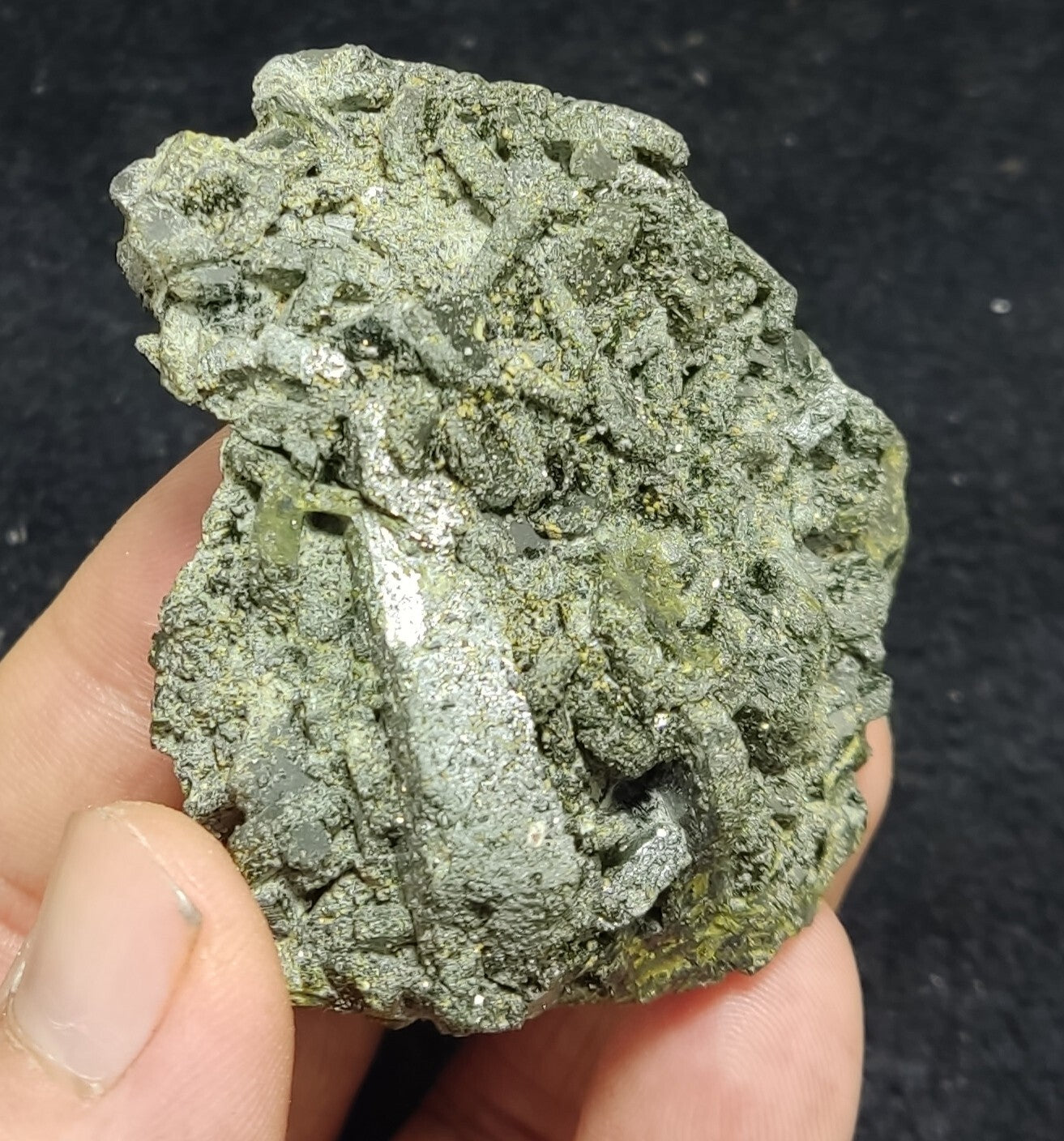 An Aesthetic Natural terminated epidote crystal specimen 131 grams