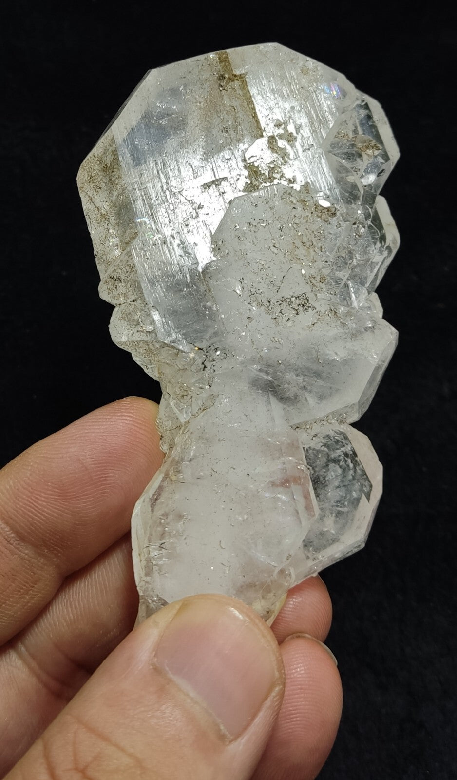 An Aesthetic terminated specimen of Faden Quartz crystal 107 grams