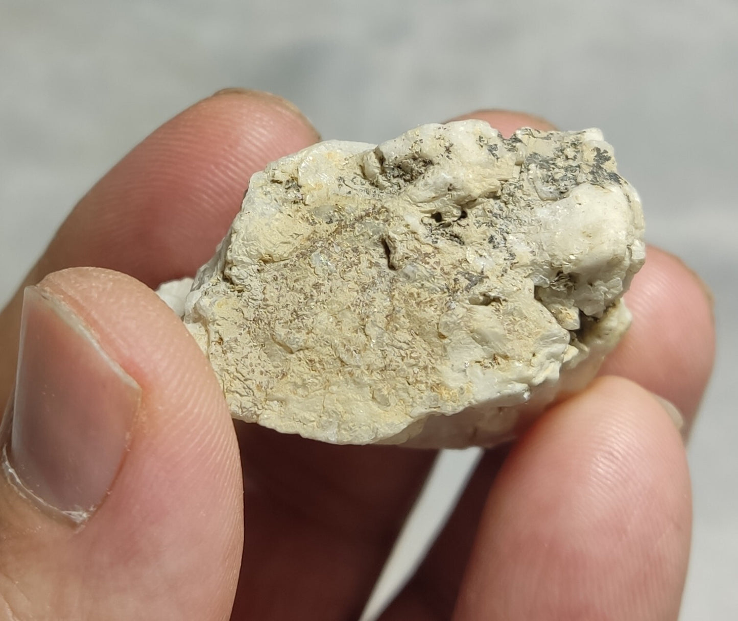 Small Sized Specimen Of Garnet Spessartine On Feldspar 34 grams