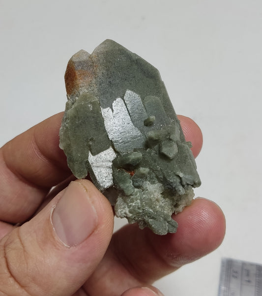 An Aesthetic Natural beautifully terminated Chlorite Quartz specimen 35 grams