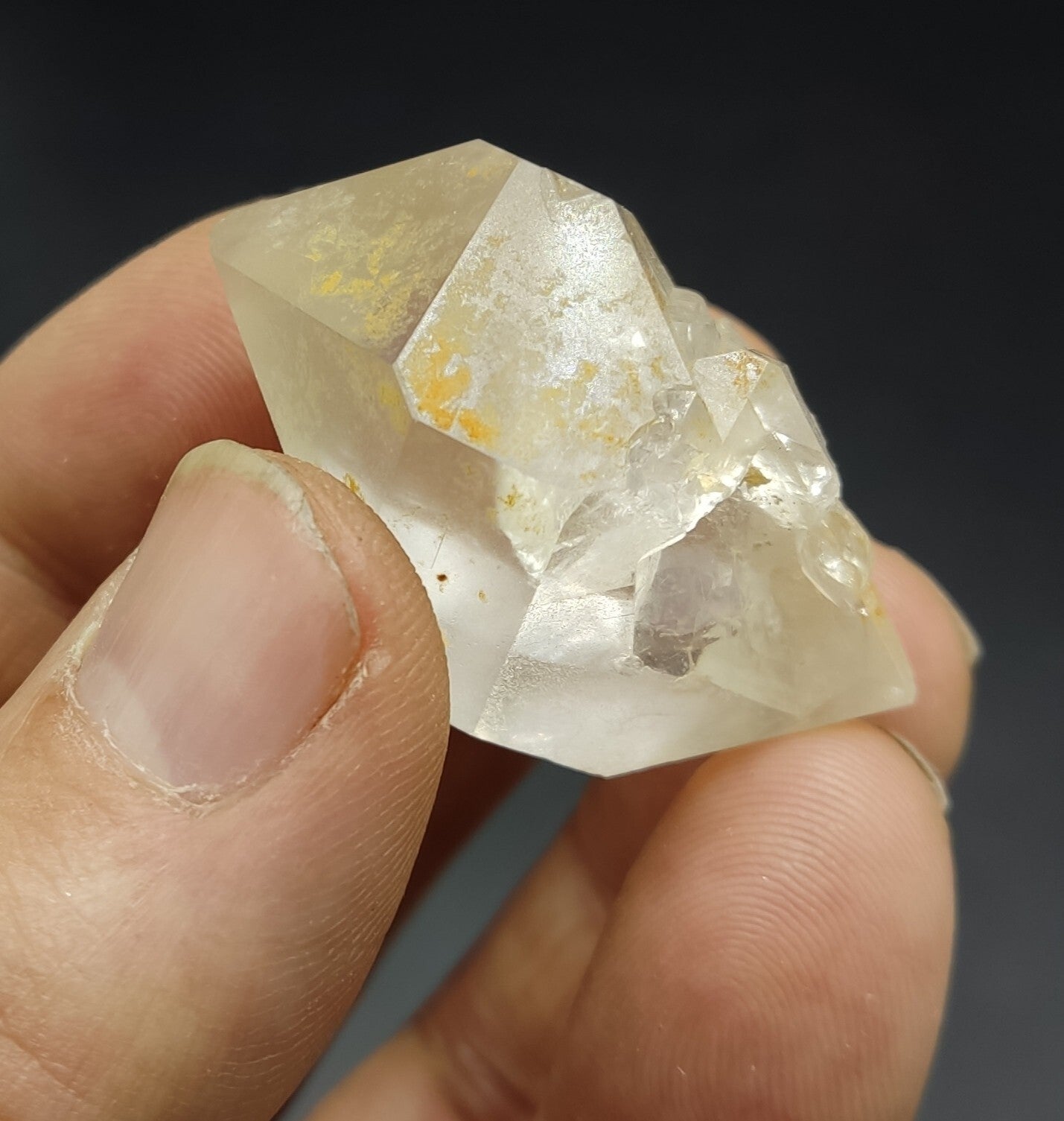 An Aesthetic gemmy double terminated Quartz crystal 33 grams