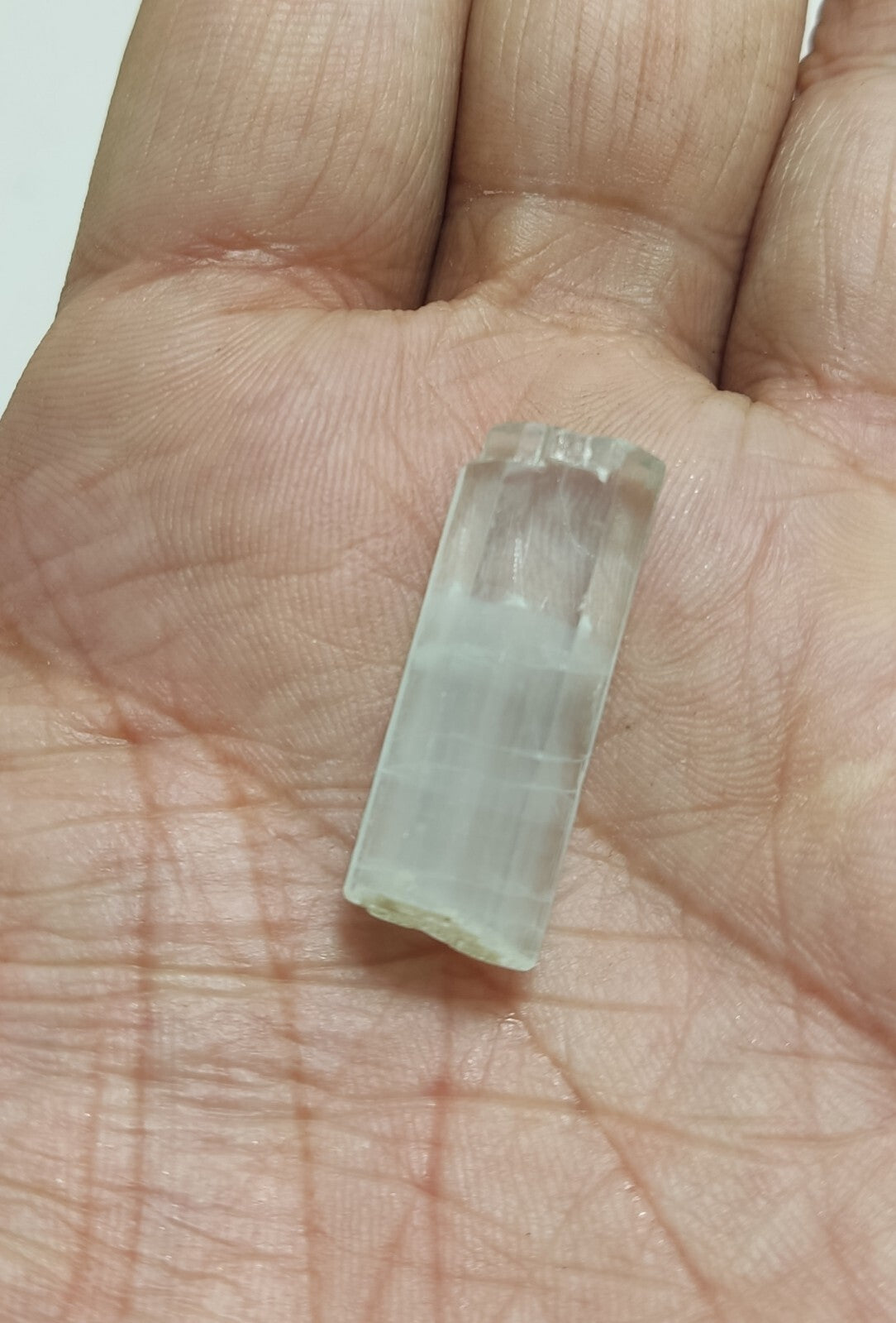 An Aesthetic specimen of double terminated aquamarine crystal 6 grams