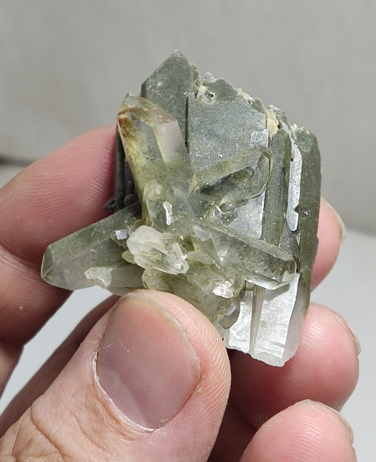 An Aesthetic Natural beautifully terminated Chlorite Quartz specimen 33 grams