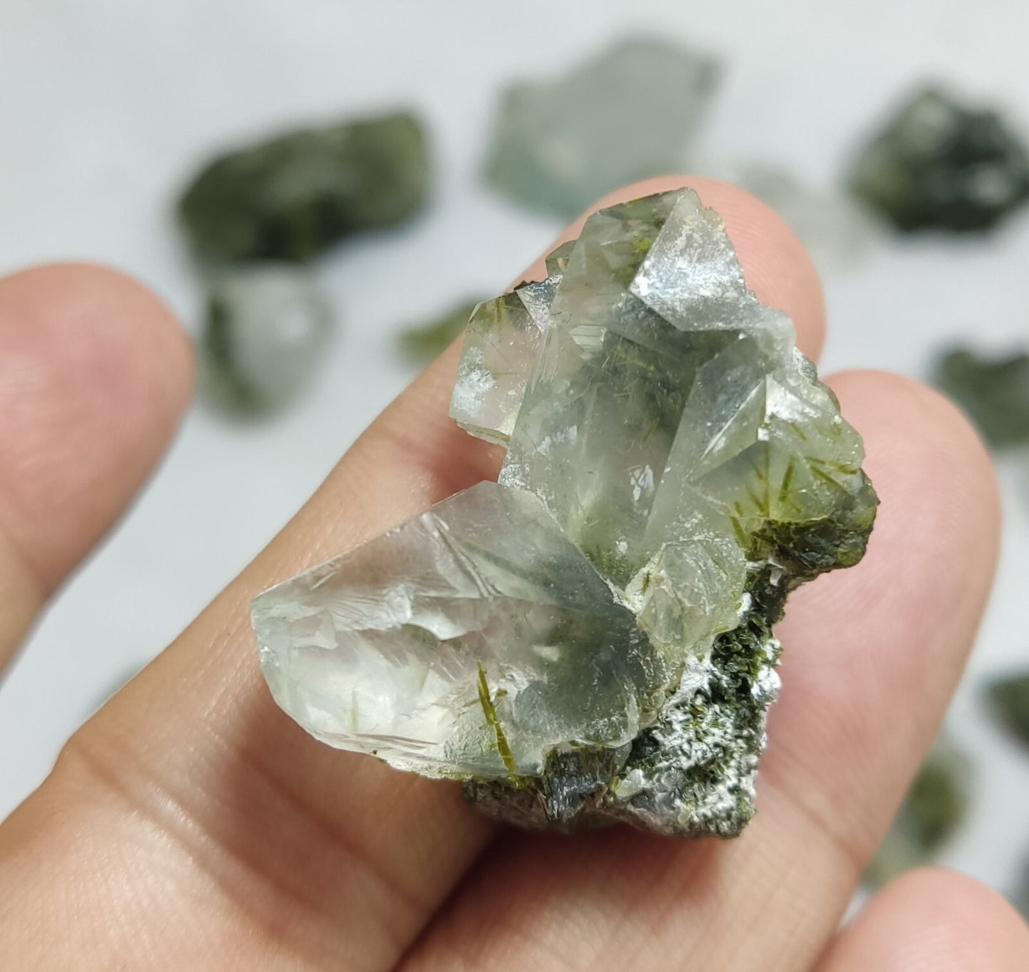 260 grams epidote Quartz crystals