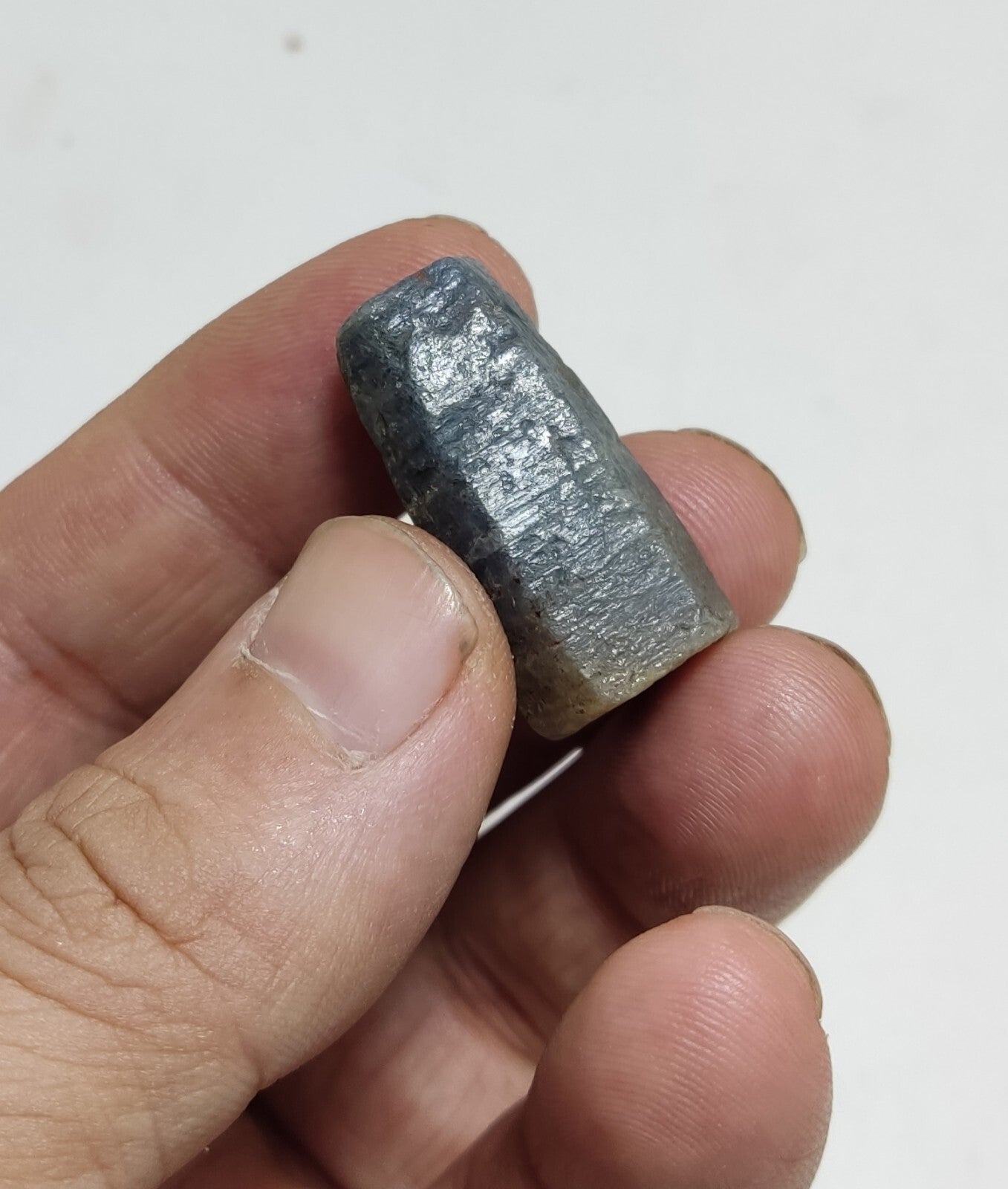 An aesthetic specimen of terminated sapphire crystal 17 grams