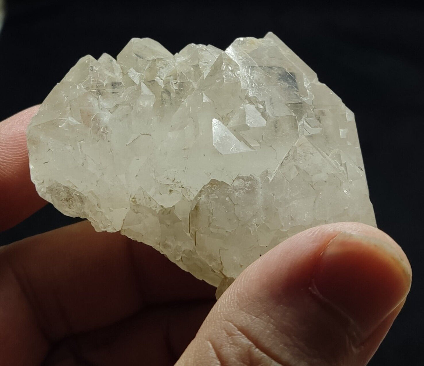 An Aesthetic Natural terminated etched Quartz cluster 121 gram