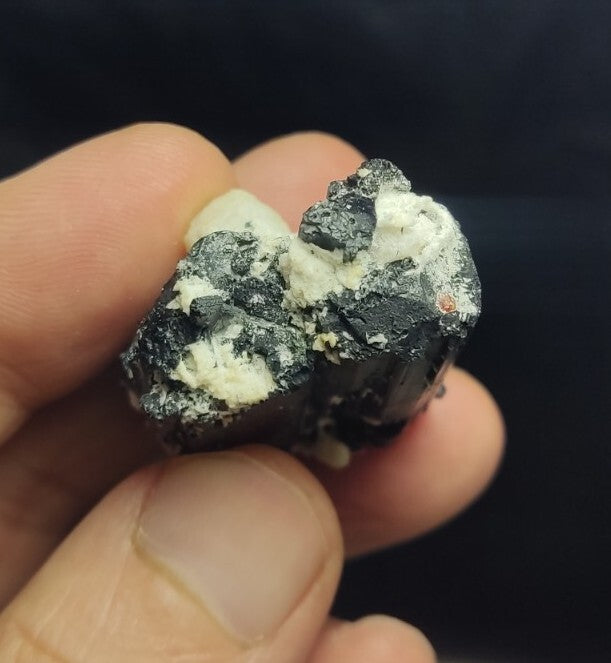 Natural twin Black Tourmalines Crystals 33 grams