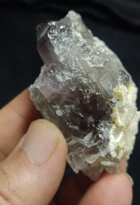 Natural Etched Terminated Smoky Quartz Amethyst 74 grams