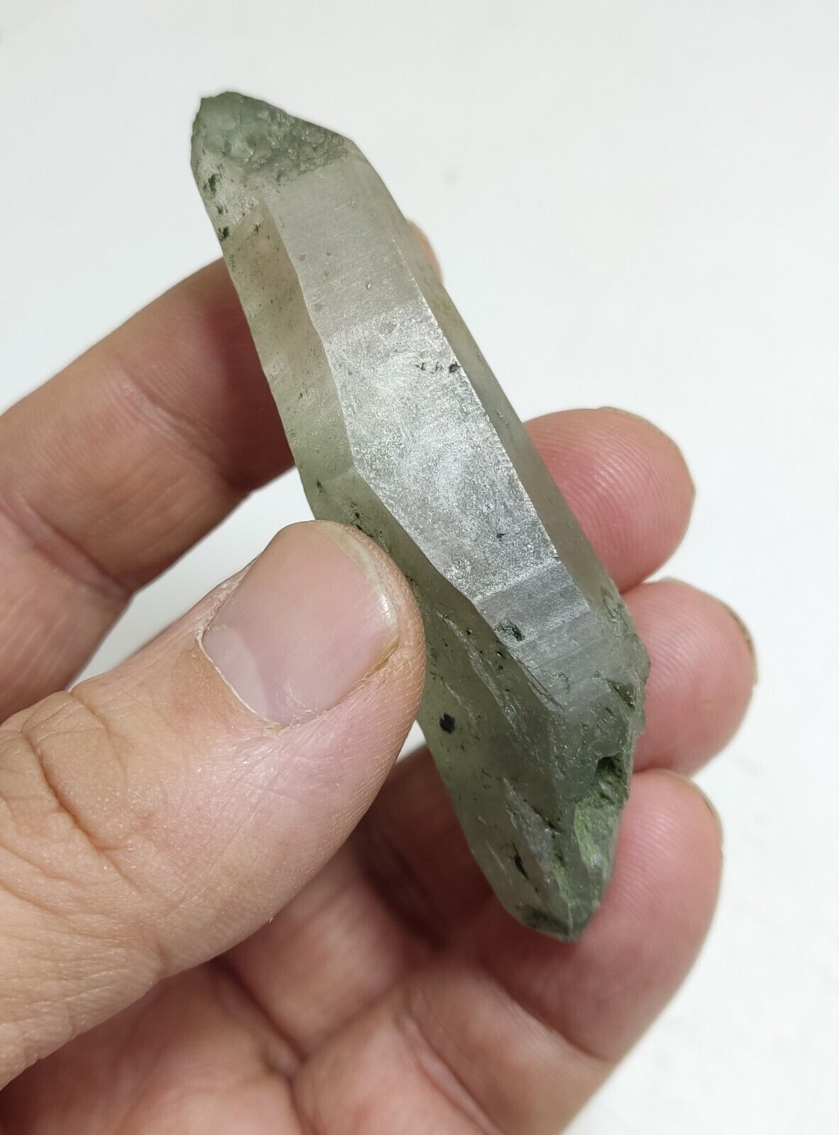 An Aesthetic Natural beautifully terminated Chlorite Quartz crystal 36 grams