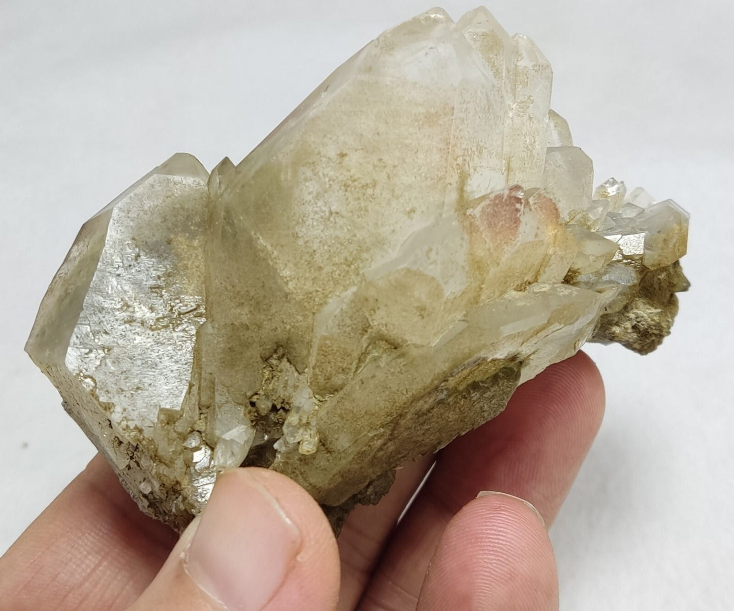 An Aesthetic Natural beautifully terminated Chlorite Quartz cluster 229 grams